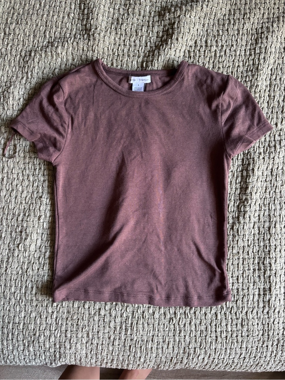 Crewneck Tee - brown